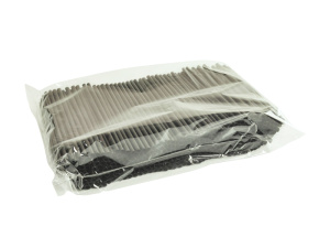 Трубочки мини черные 5х125 (400 шт.)  №50