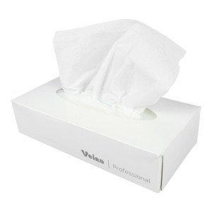 Салфетки косметические для лица Veiro,  2-сл, 100л, белые, в коробке