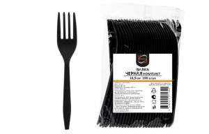 Вилка ЧЕРНАЯ Компакт 16,5