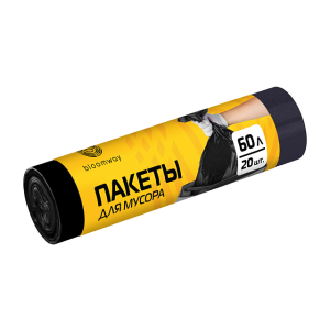 Пакет для мусора BLOOMWAY ,60 л, 9 мкрн